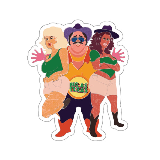 Big Boy 'N Girls Kiss-Cut Sticker
